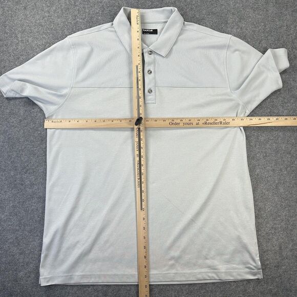 Bolle Polo Shirt Mens XL Light Gray Performance Golf Short Sleeve Polyester - Picture 6 of 9